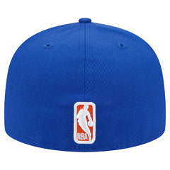 New York Knicks Sport Night Script Sided 59FIFTY Fitted Hat - Blue | New Era for sale