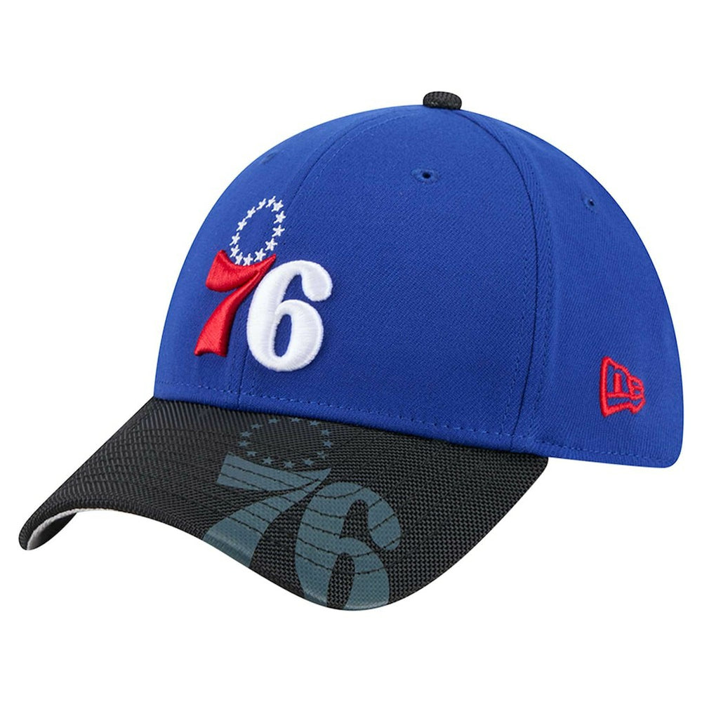 Philadelphia 76ers Sport Night Visor Hit 39THIRTY Flex Hat - Royal/Black | New Era on sale