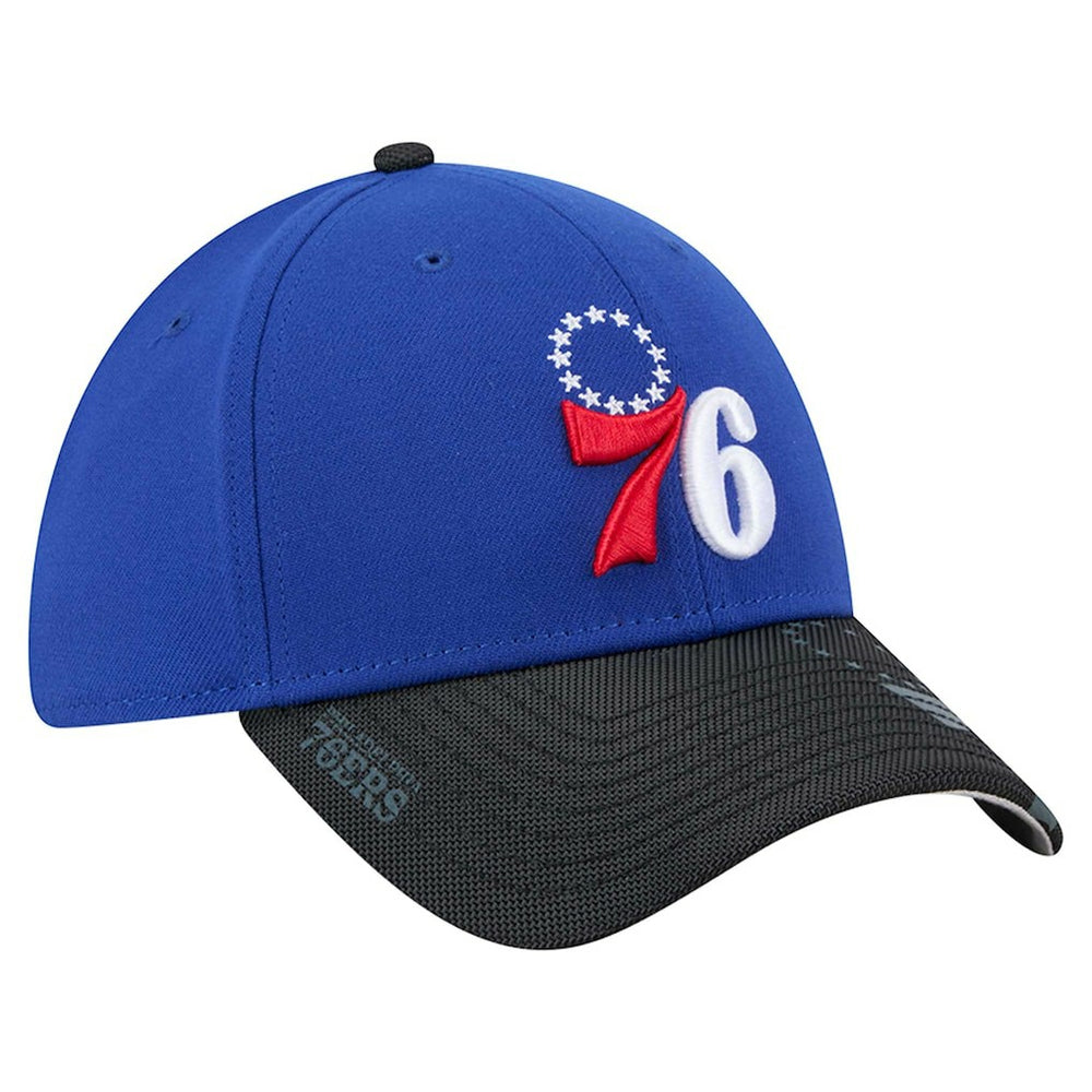 Philadelphia 76ers Sport Night Visor Hit 39THIRTY Flex Hat - Royal/Black | New Era on sale