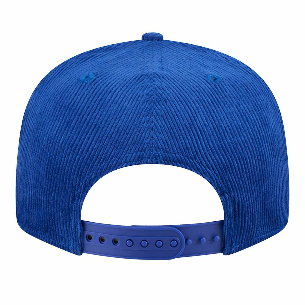 Golden State Warriors Throwback Display Corduroy 9FIFTY Snapback Hat sale - Royal | New Era discount