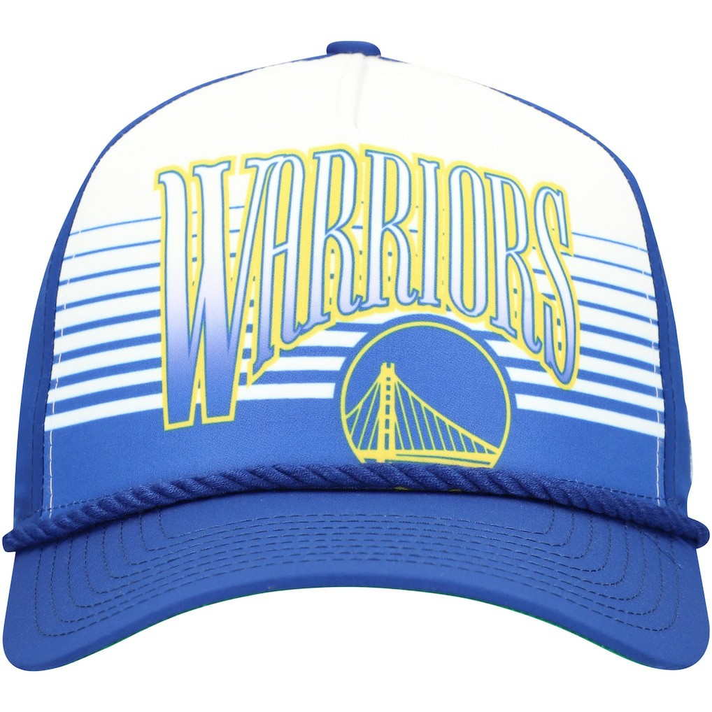 Golden State Warriors Royal Throwback Gradient A-Frame 9FORTY Adjustable Hat | New Era on sale