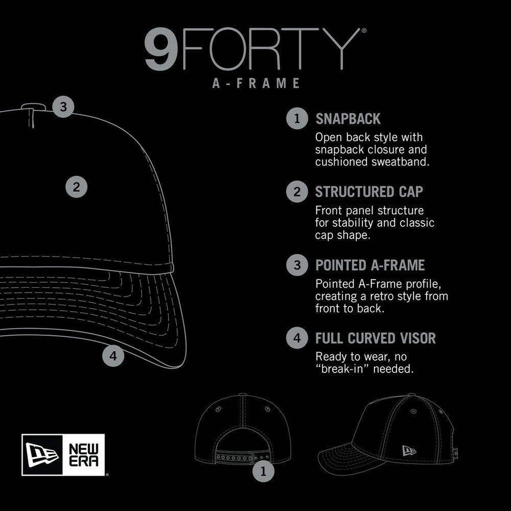 Golden State Warriors Royal Throwback Gradient A-Frame 9FORTY Adjustable Hat | New Era on sale