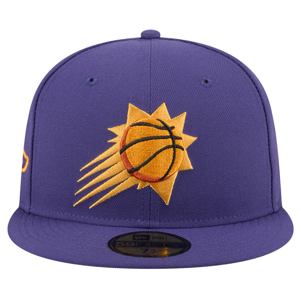 Phoenix Suns Throwback Pennant 59FIFTY Fitted Hat - Purple | New Era outlet