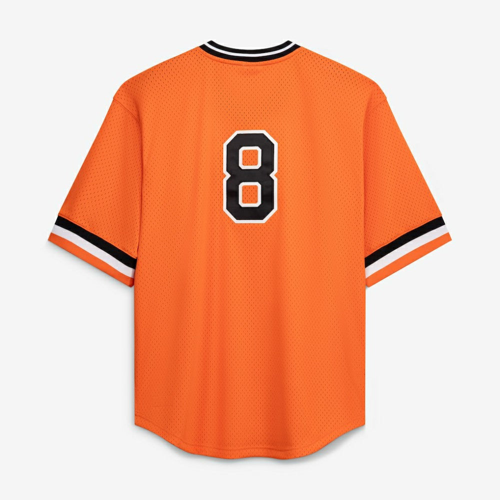 Cal Ripken Jr. Baltimore Orioles Profile Big & Tall Cooperstown Collection Mesh Batting Practice Jersey - Orange
