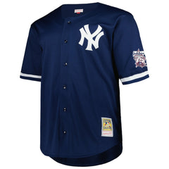 Derek Jeter New York Yankees Big & Tall Cooperstown Mesh Batting Practice Jersey - Navy | Mitchell & Ness