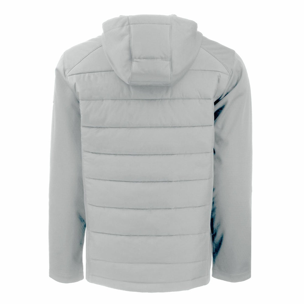 NFL Detroit Lions Cutter & Buck Evoke PrimaLoft Hybrid Eco Softshell Recycled Full-Zip Hooded Jacket