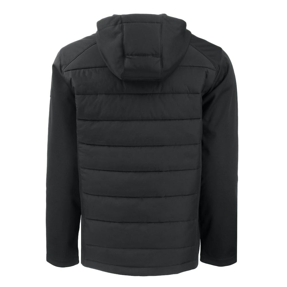 NFL Cincinnati Bengals Cutter & Buck Evoke PrimaLoft Hybrid Eco Softshell Recycled Full-Zip Hooded Jacket