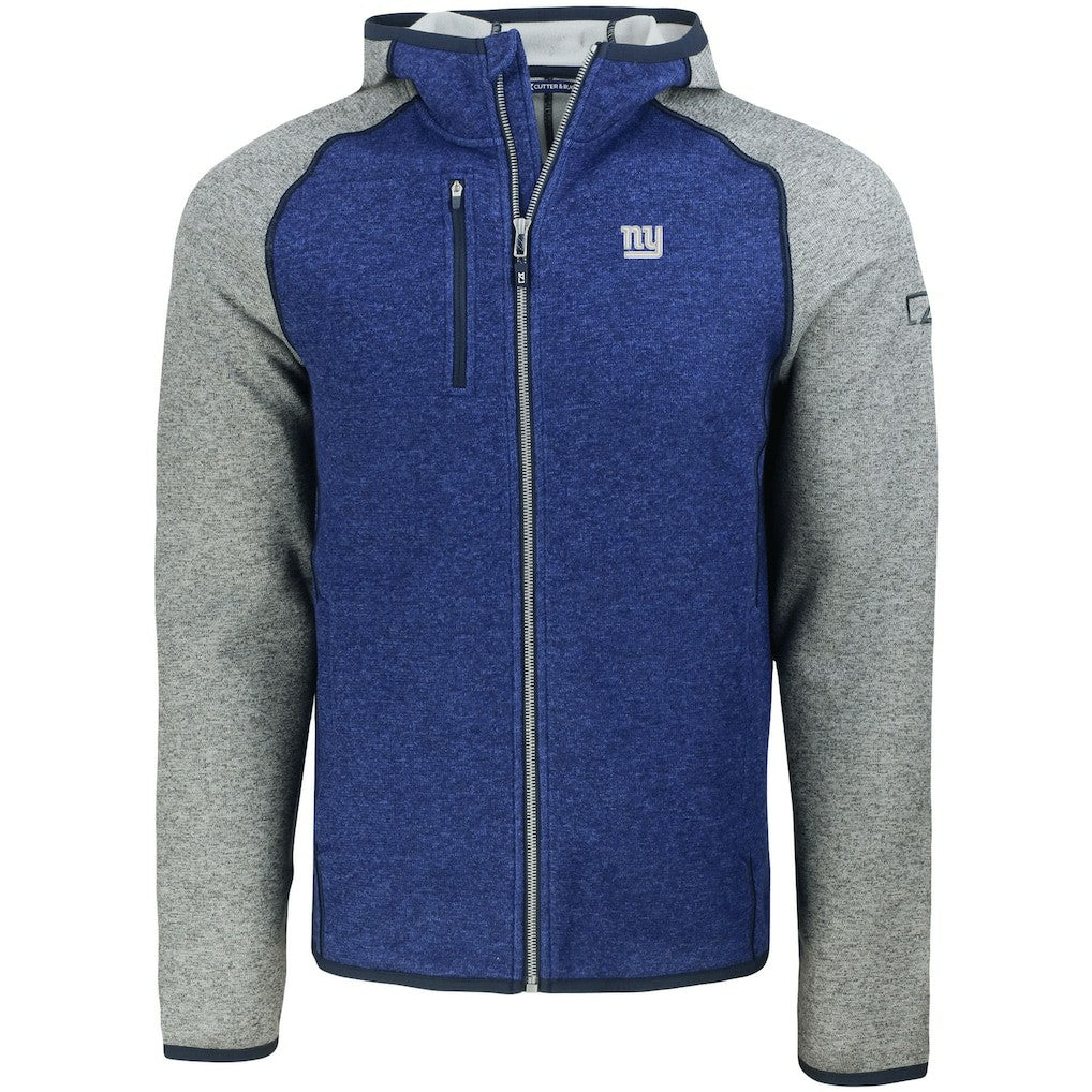 NFL New York Giants Cutter & Buck Mainsail Full-Zip Hooded Jacket