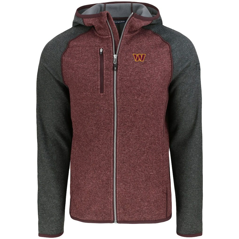 NFL Washington Commanders Cutter & Buck Mainsail Full-Zip Hooded Jacket