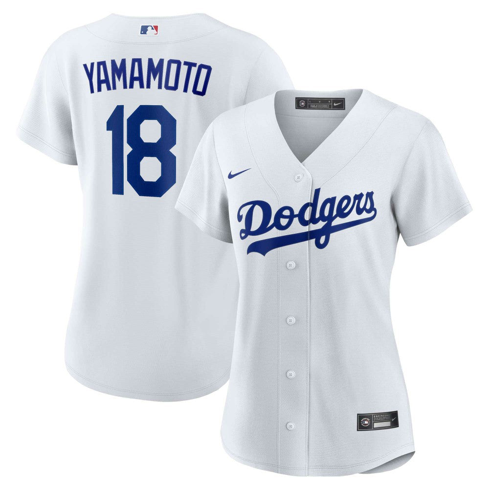 Yoshinobu Yamamoto Los Angeles Dodgers Women's Home Replica Player Jersey - White | Nike