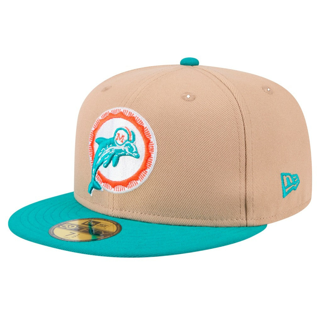 NFL Miami Dolphins Throwback Logo Main 59FIFTY Fitted Hat
