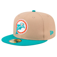 NFL Miami Dolphins Throwback Logo Main 59FIFTY Fitted Hat