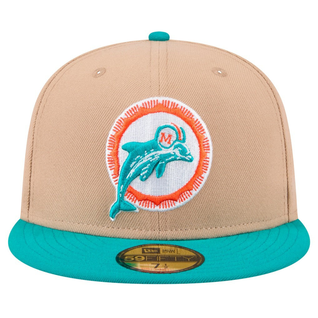 NFL Miami Dolphins Throwback Logo Main 59FIFTY Fitted Hat