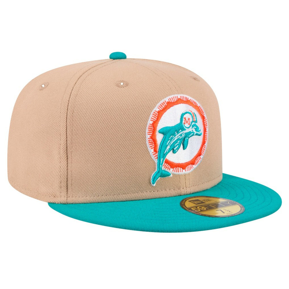 NFL Miami Dolphins Throwback Logo Main 59FIFTY Fitted Hat