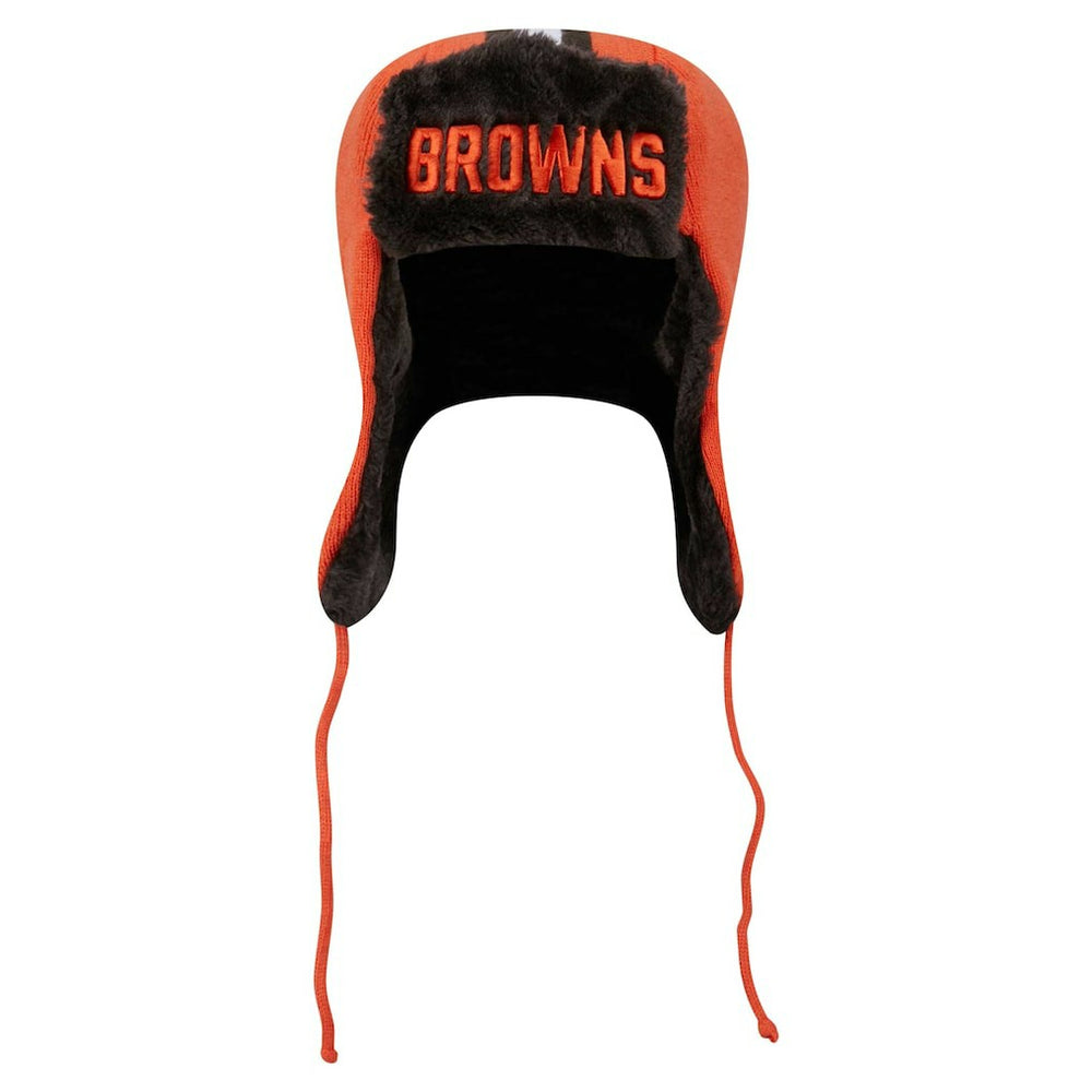 NFL Cleveland Browns Helmet Head Trapper Knit Hat