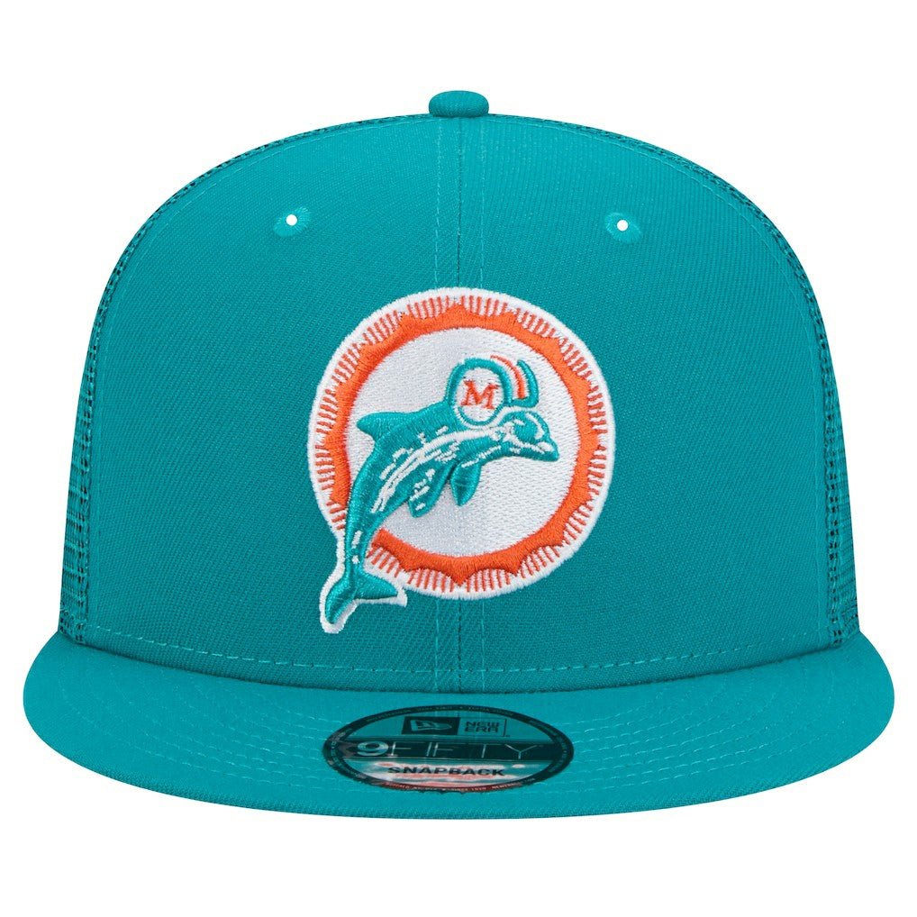 NFL Miami Dolphins Throwback Main Trucker 9FIFTY Snapback Hat