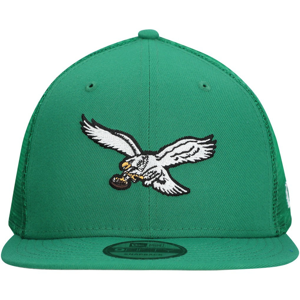 NFL Philadelphia Eagles Throwback Main Trucker 9FIFTY Snapback Hat
