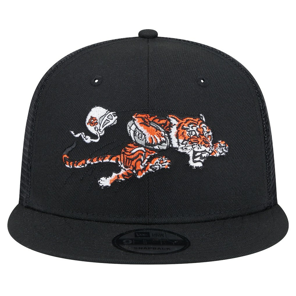 NFL Cincinnati Bengals Throwback Main Trucker 9FIFTY Snapback Hat