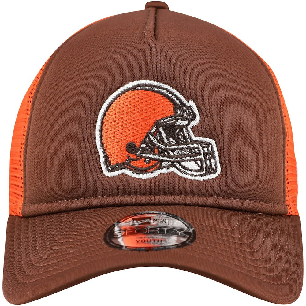 NFL Cleveland Browns Youth A-Frame 9FORTY Trucker Adjustable Hat