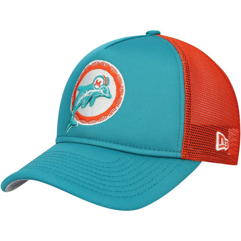 NFL Miami Dolphins Youth A-Frame 9FORTY Trucker Adjustable Hat