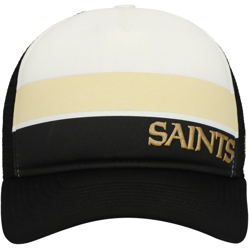 NFL New Orleans Saints Youth Sport Night Color Block 9FORTY A-Frame Trucker Adjustable Hat