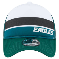 NFL Philadelphia Eagles Youth Sport Night Color Block 9FORTY A-Frame Trucker Adjustable Hat