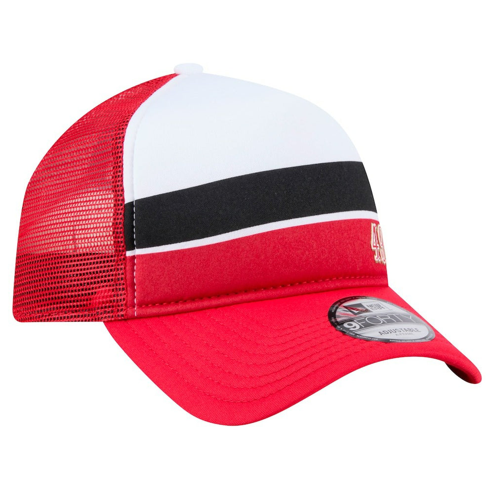 NFL San Francisco 49ers Youth Sport Night Color Block 9FORTY A-Frame Trucker Adjustable Hat