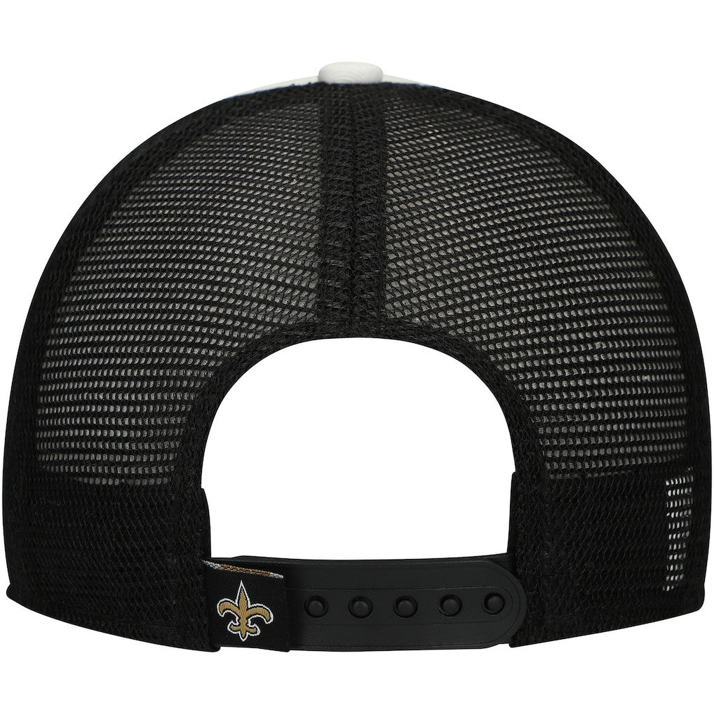 NFL New Orleans Saints Preschool Sport Night Color Block 9FORTY A-Frame Trucker Adjustable Hat