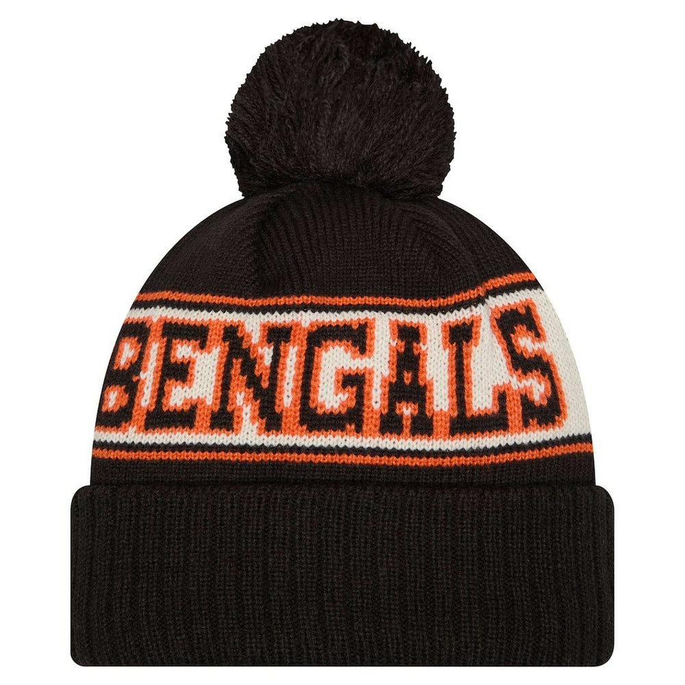 NFL Cincinnati Bengals Youth  Retro Cuffed Knit Hat with Pom