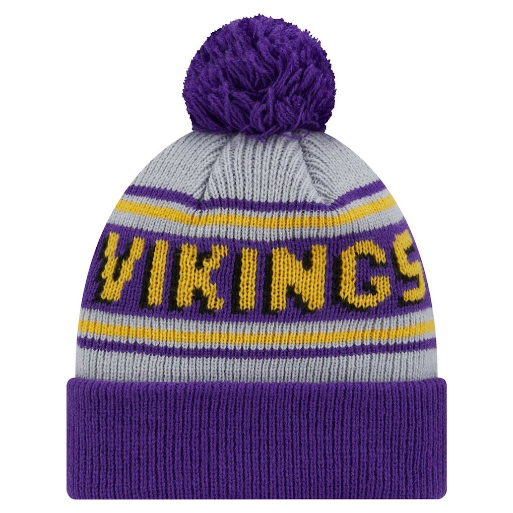 NFL Minnesota Vikings Youth Main Cuffed Knit Hat with Pom