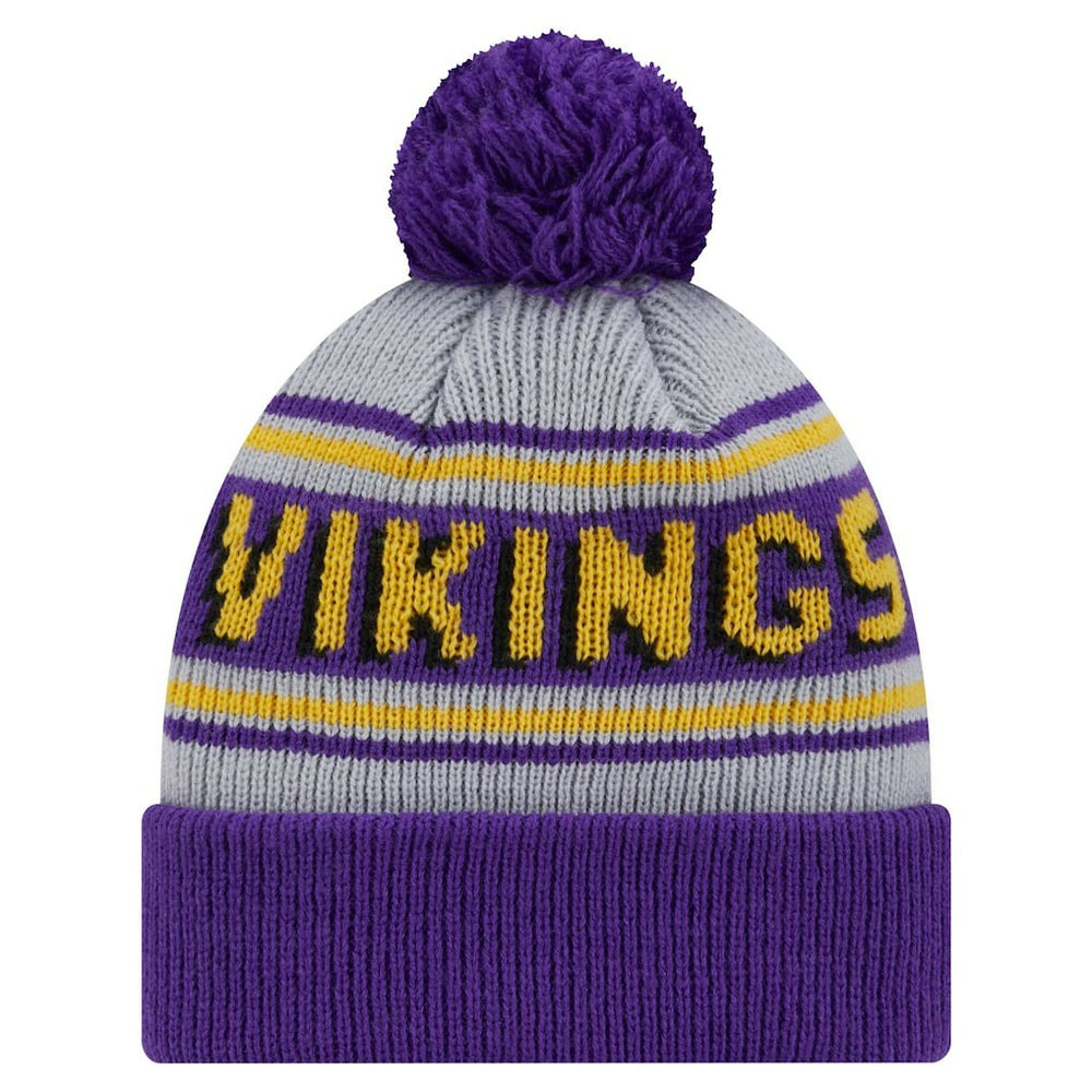 NFL Minnesota Vikings Youth Main Cuffed Knit Hat with Pom