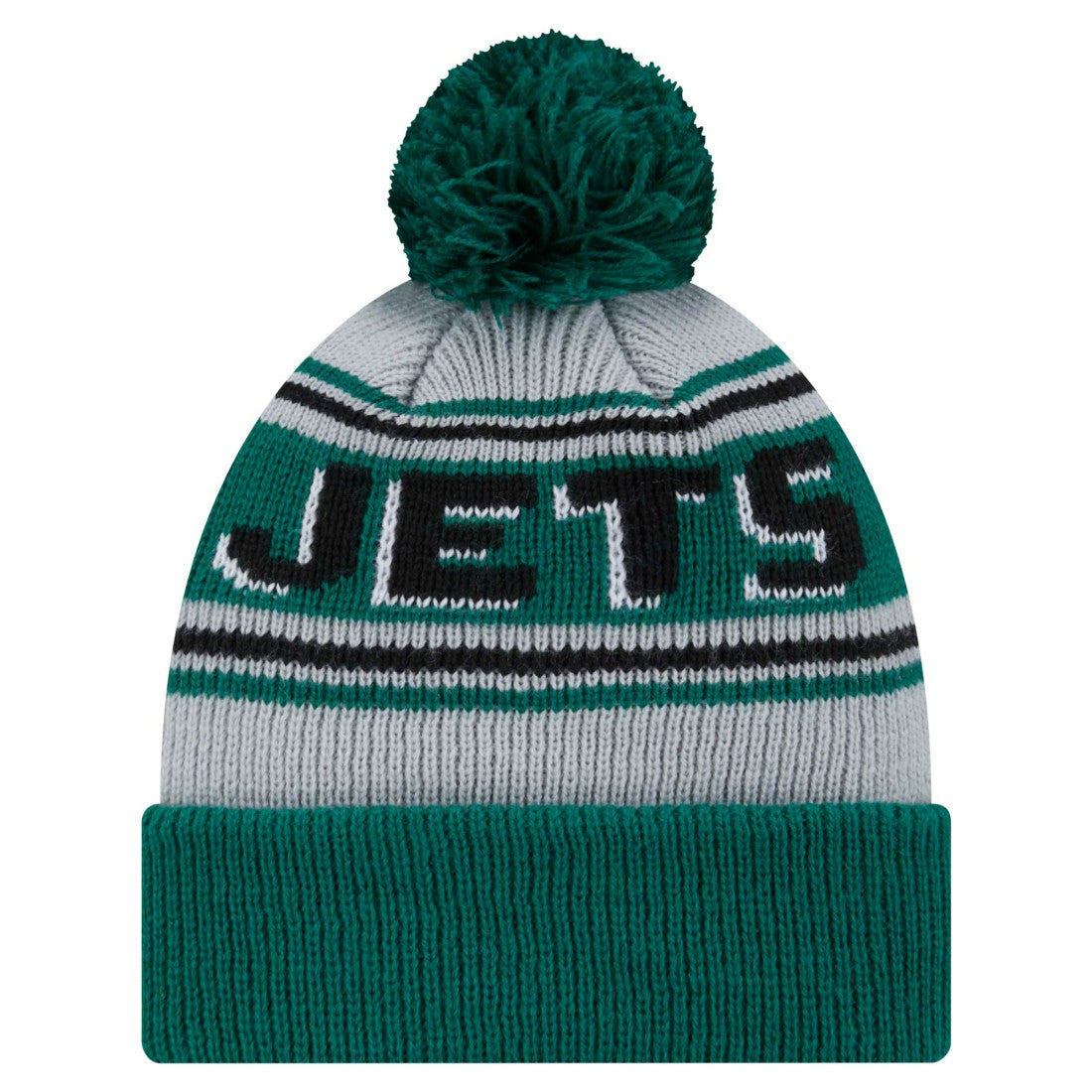 NFL New York Jets Youth Main Cuffed Knit Hat with Pom