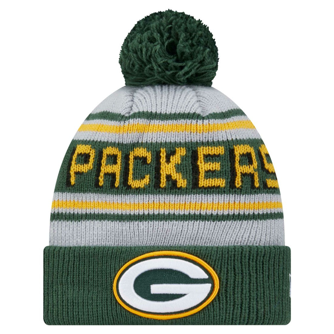 NFL Green Bay Packers Youth Main Cuffed Knit Hat with Pom