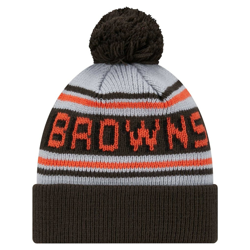 NFL Cleveland Browns Youth Main Cuffed Knit Hat with Pom