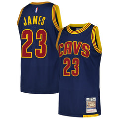 LeBron James Cleveland Cavaliers 2015/16 Hardwood Classics Authentic Jersey sale - Navy | Mitchell & Ness on sale