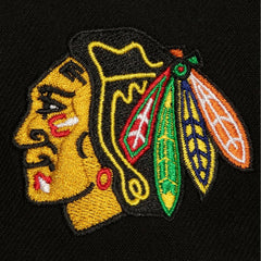 Chicago Blackhawks Mitchell & Ness Retro Script Colorblock Snapback Hat