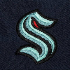 Seattle Kraken Mitchell & Ness Retro Script Colorblock Snapback Hat