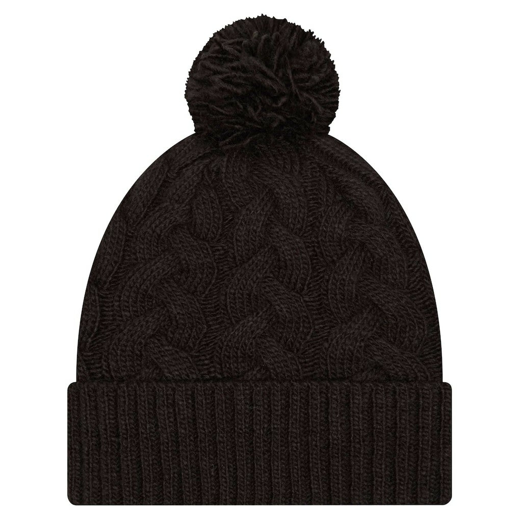 NFL Cincinnati Bengals Women's Cable Cuffed Knit Hat with Pom