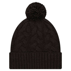 NFL Cincinnati Bengals Women's Cable Cuffed Knit Hat with Pom