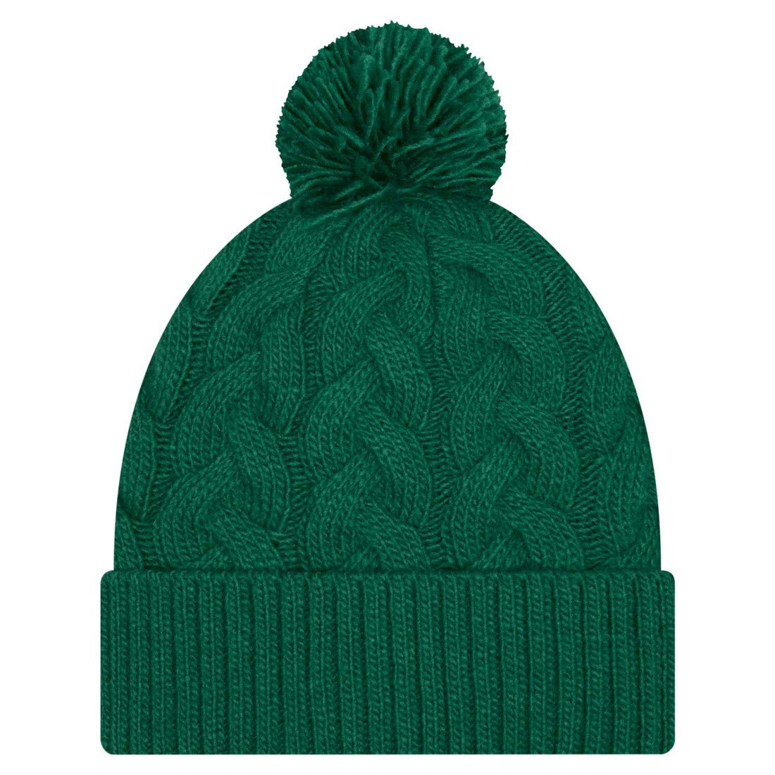 NFL New York Jets Women's Cable Cuffed Knit Hat with Pom