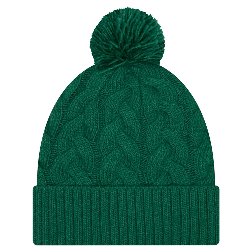 NFL New York Jets Women's Cable Cuffed Knit Hat with Pom