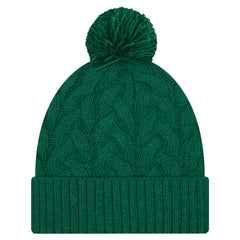 NFL New York Jets Women's Cable Cuffed Knit Hat with Pom