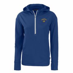 Seattle Mariners Cutter & Buck Women's City Connect Daybreak Eco Recycled Half-Zip Hoodie - Blue