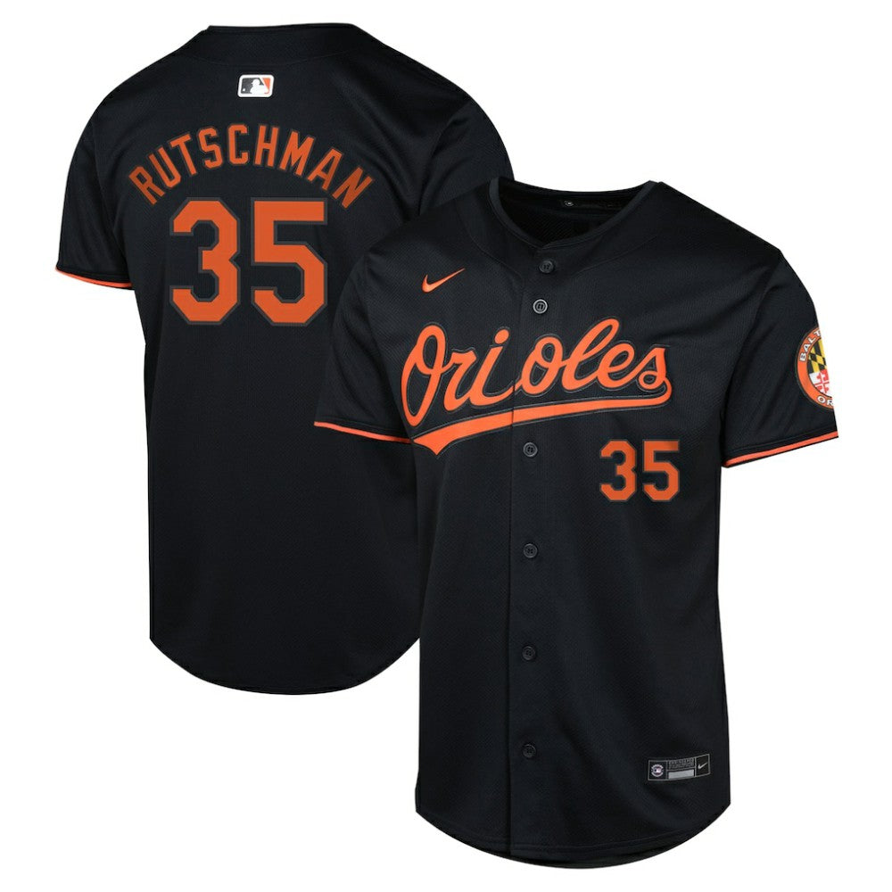 Adley Rutschman Baltimore Orioles Youth Alternate Limited Player Jersey - Black | Nike