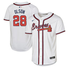 Matt Olson Atlanta Braves Youth Home Limited Player Jersey - White | Nike