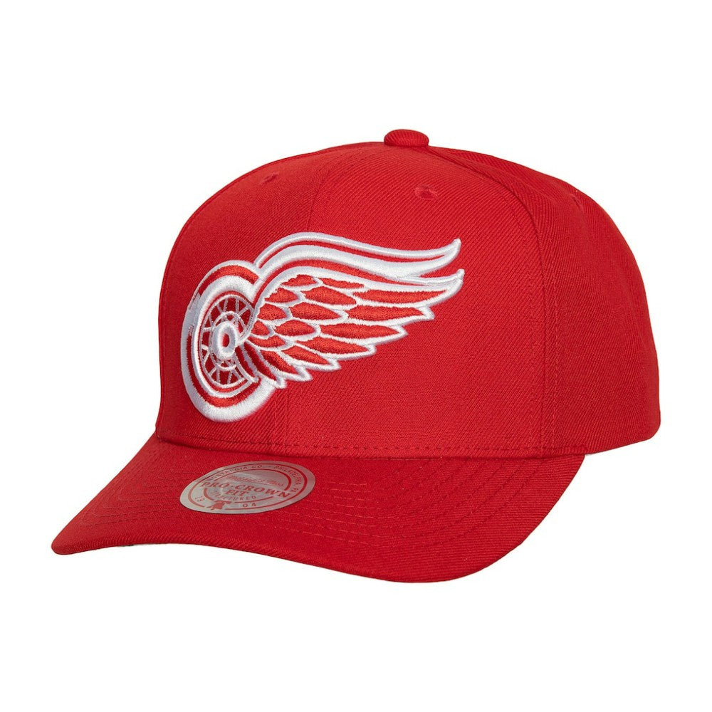 Detroit Red Wings Mitchell & Ness Team Ground Pro Adjustable Hat