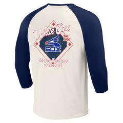 Chicago White Sox Darius Rucker Collection Cooperstown Collection Raglan 3/4-Sleeve T-Shirt - Navy/White