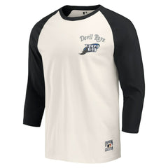 Tampa Bay Rays Darius Rucker Collection Cooperstown Collection Raglan 3/4-Sleeve T-Shirt - Black/White