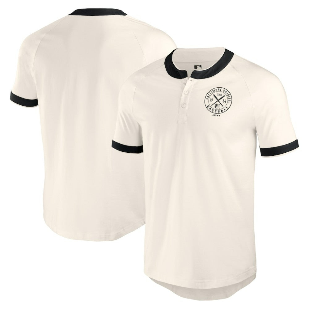 Baltimore Orioles Darius Rucker Collection Henley Raglan T-Shirt - White