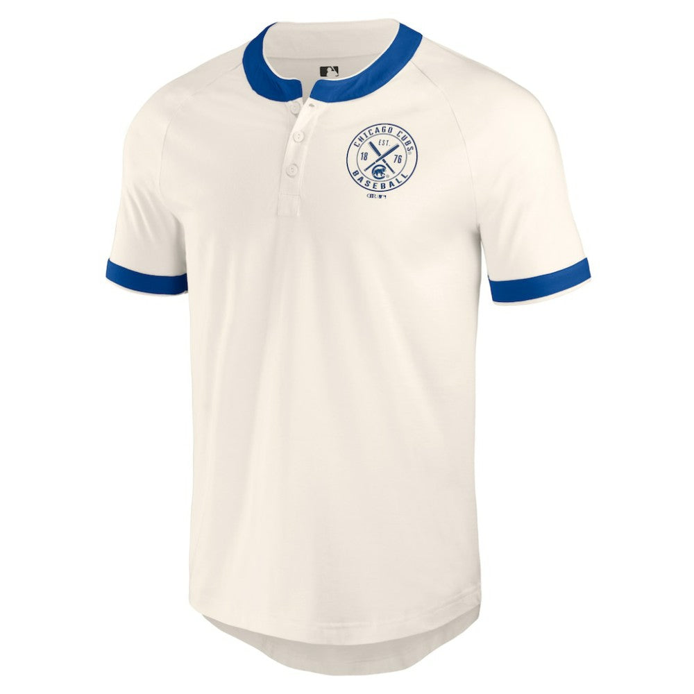 Chicago Cubs Darius Rucker Collection Henley Raglan T-Shirt - White